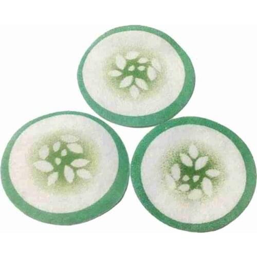 100Pcs/Pack Paper Printed Eye Mask Disposable Non-Woven Printed Green Cucumber Pattern Eye Mask Eye Skin Care Beauty