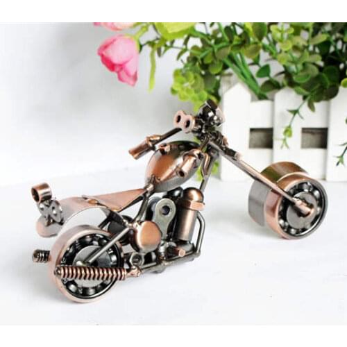 Hand-made metal metal ring iron decoration craftsmanship handsome curved chain motorcycle metal ring figurines placed Easter