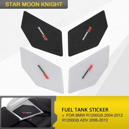Motorcycle Non-slip Side Fuel Tank Stickers Waterproof Pad Rubber Sticker FOR BMW R 1200 GS R1200GS ADV 2004-2013 2006 2009 2012