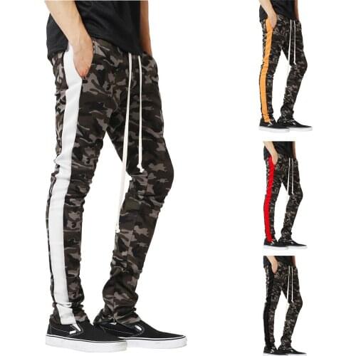 Mens Joggers Casual Pants Fitness Men Sportswear Tracksuit Bottoms Skinny Sweatpants Trousers Camo Gyms Jogger Track Pants