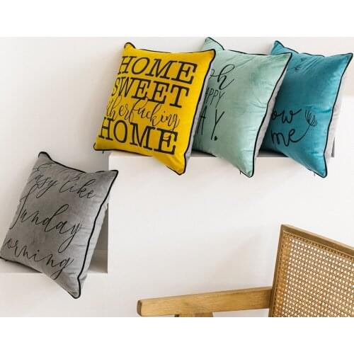 45x45cm Double spelling Sofa Pillowcase Pink Cushion Cover Throw Pillow Case Home Sofa Bed Chair Decoration 17.72x 17.72inch