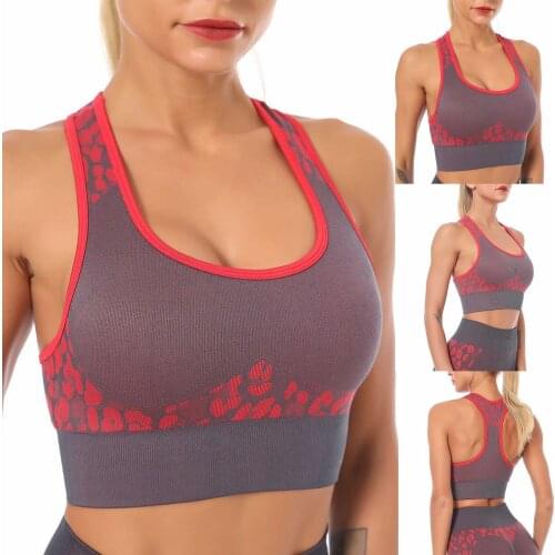 2021 New Brassieres Fashion Womens Printing Fitness Running Yoga Tops Blouses Vests Comfortable Bralette Lingerie push up