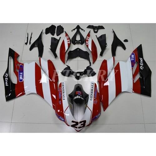 New ABS Plastic Shell Motorcycle Fairing kit Fit For Ducati 959 1299 Panigale 2015 2016 2017 2018 Bodywork Set Red White