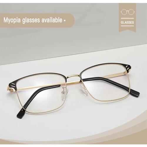 Photochromic glasses anti blue light block UV400 computer game protection goggle man women harm ray filter retro myopia eyeglass