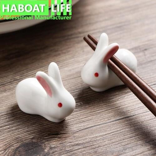 Lovely Home Decoration Creative Household Tableware Ceramic Chopsticks Rack Chopsticks Pillow HB1215 H