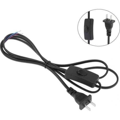 Switch Plug Wire with 1.8m Line Length Power Cord for Desk Lamp and Household Lamps