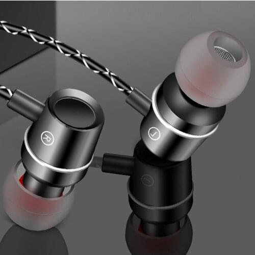 CHYI Wired In Ear Music Earbuds Stereo Hifi Headset 3.5mm Universal Magnetic Bass Earphones With Microphone For Smartphone MP3