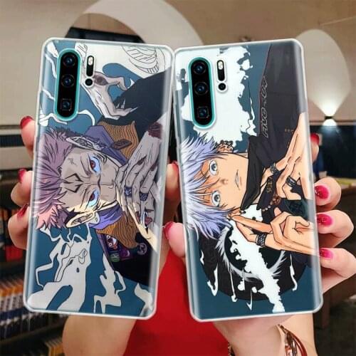 Japan Anime Jujutsu Kaisen Silicon Phone Case For Huawei Honor 10 9 20 Lite Y5 Y6 Y7 Y9 9X 8X 8S 8A 7X 7A 7S Pro + 10i20i Coque