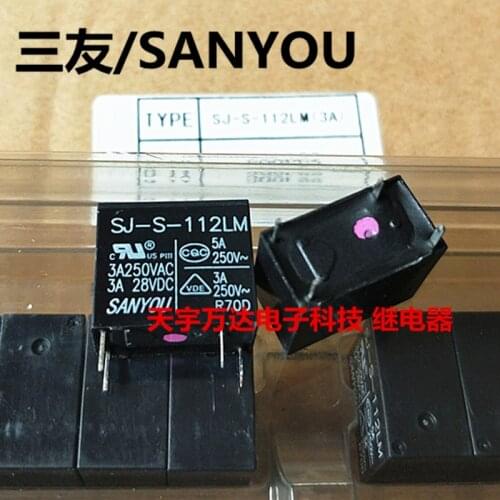 SJ-S-112LM 5A 4PIN 12VDC 12V Relay DC12V