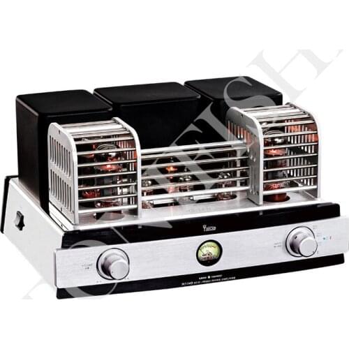YAQIN MS-34D EL34 Push Pull Integrated Tube Lampe Amplifier，Output power: 32 W × 2 ，Frequency response: 10 Hz - 70 kHz