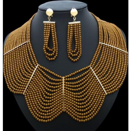 Yulaili Latest Design Pakistani Artificial Crystal Jewelry Set Wholesale Costume Women Designer Delicate New Model Jewelry Sets