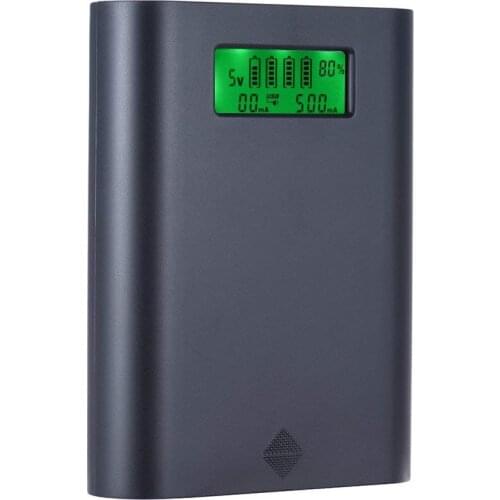 Soshine E3S USB Battery Charger Mobile Phone Power Bank LCD Display for 4 pcs 18650 Li-ion Rechargeable Battery with USB Cable