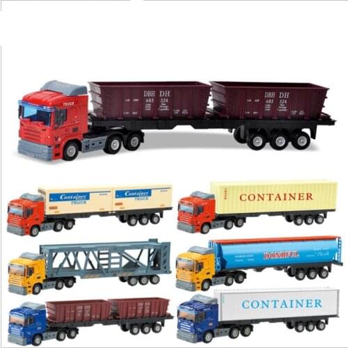 1:48 scale alloy construction vehicle model,high simulation container truck,diecast metal model toy, free shipping