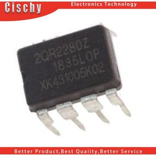 1pcs/lot ICE2QR2280Z ICE2QR2280 2QR2280Z DIP-7 In Stock