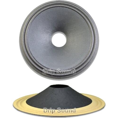 10" inch 245mm 49.5mm Core Speaker Cone Paper Basin Woofer Drum Paper 2-Ring Cloth Edge Trumper Bass Repair Parts #3