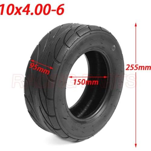 High Quality 10x4.00-6 Vacuum Tire 10 Inch Tubeless Tyre for Electric Scooter Parts