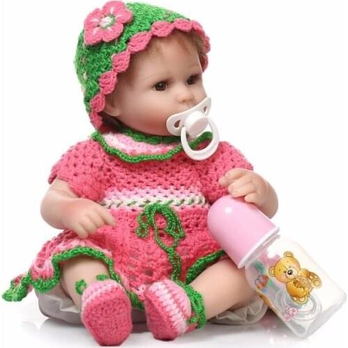 17inch Reborn Babies Doll Silicone Baby Dolls 42cm lol toys handmade girl doll handmade safety mini doll kids birthday gift