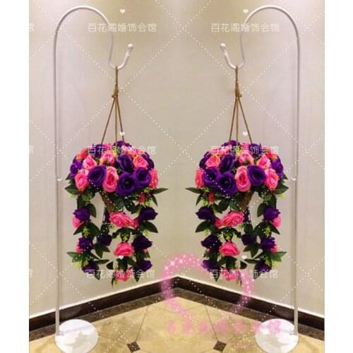 2015 wedding flower bouquet wedding road lead flower bouquet Roman pillar decoration flower 6pcs/lot