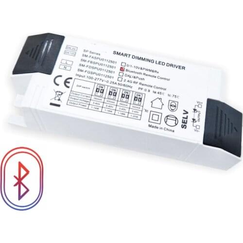 220V-240V Triac DALI Bluetooth Smart LED Driver Adapter 3W 7W 12W 28W 150mA 300mA 350mA 500mA 600mA 700mA Dimmable Power Supply