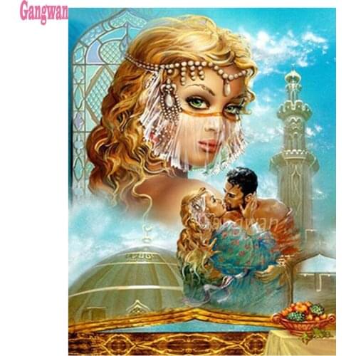 5d diy Diamond Painting Veil couple kiss Diamond Mosaic Full Square Round Diamond Embroidery beauty Pictures Of Rhinestones art