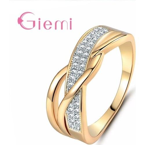 925 Sterling Silver Temperament Luxury Originality Weave Pave Band Rhinestone Ring For Woman Jewelary Wedding Engagement Gifts