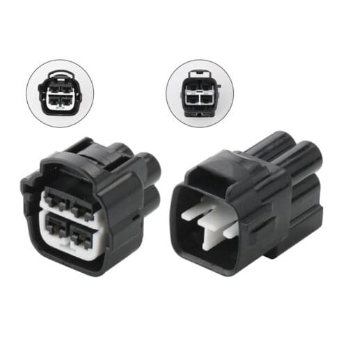DJ7041YB-4.8-21/11 car wire male female cable Waterproof sheath 4 pin connector automotive Plug socket include terminal and seal
