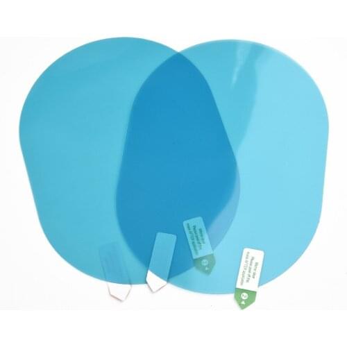 Anti-Glare Protector Film Mirror Tint Transparent Accessories Car Oval