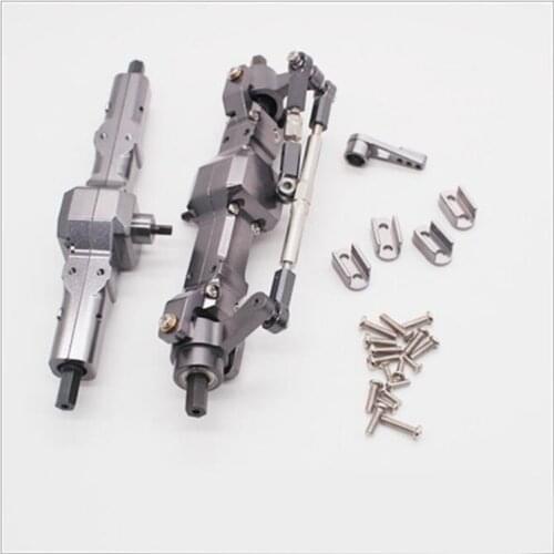 JJRC Q65 C606 D844 1:10 2.4G 4WD RC Car Jeep spare parts Metal upgrade Front and rear axle assembly