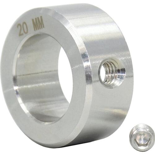 Solid Stainless Steel Style Set Screw Shaft Collars Bore Retaining Ring Inner Diameter 6-35mm