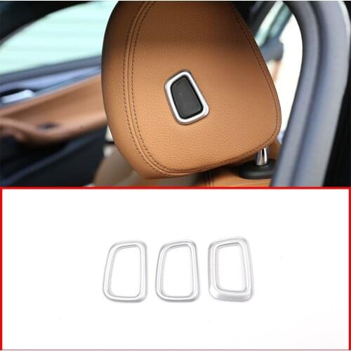 For BMW 5 Series G30 G38 2018-2020 Car ABS Headrest Button Frame Cover Trim Accessories