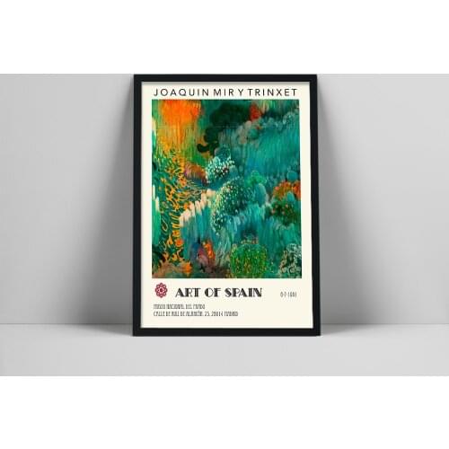 Famous Abstract Art of Spain Retro Wall Art Canvas Painting Nordic Posters And Prints Wall Pictures For Living Room Home Decor