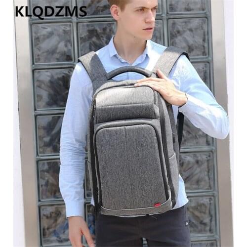 KLQDZMS Multifunctional Business Travel Men Backpack 17 Inch Oxford Cloth Unisex Luxury Laptop-Bag Large Capacity Handbag