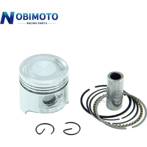 Motorcycle Piston Ring Pin Set Kit Assembly ATV Dirt Bike for 2-stroke 50cc Moped Scooter Piston caliber Engine Parts HH-127