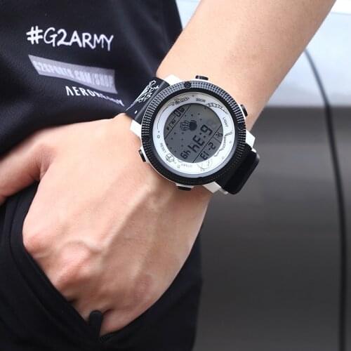 Space Children Digital Sport Watch Led Display Creative Design Alarm 3Bar Waterproof Date And Week Display Mens Stop Watch