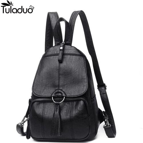 Fashion Women Backpacks Soft PU Leather Backpack Shoulder Daypack Female Rucksack Mochilas Mujer Casual School Bag for Girls hot