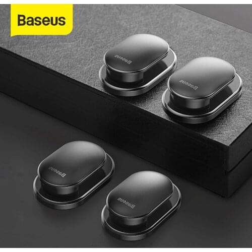 Baseus 4 pcs Key Holder Wall Hook for Cable Headphone Kitchen Hanger Bathroom Organizer for Car Office Home Accessories Storage