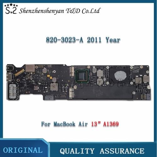 Orignal A1369 Motherboard i5 1.7GHz / i7 1.8GHz 4GB Logic Board for MacBook Air 13" Mid 2011 Year 820-3023-A 820-3023-B