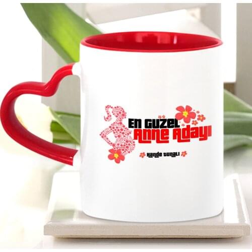 Personalized Custom Best Nice Expectant Mother Red Heart Mug Cup-3