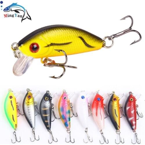 1PCS Minnow Fishing Lure 5cm 4.2g Topwater Hard Bait Wobbler Jig Bait Crankbait Carp Striped Bass Pesca Fishing Tackle SwimBait