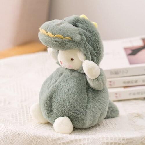 12cm Key Buckle/23cm Cute Sheep Unicorn Cow Dinosaur Plush Toys Stuffed Soft Animals Doll Pillow For Kids Girls Birthday Gifts