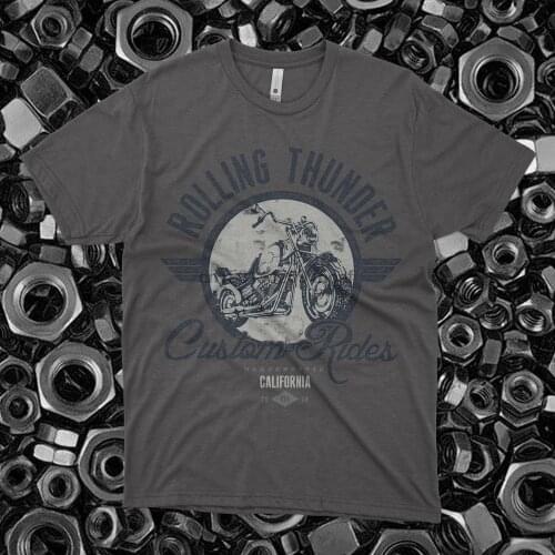 Rolling Thunder Custom Rides Motorcycles Cool Dad Biker Gift Idea Unisex T Shirt WX129