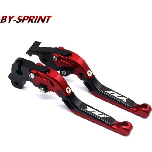 For YAMAHA YZF-R3 R125 R25 R6 YZF-R1 R15 V3 2015-2020 Motorcycle Aluminum Brake Clutch Levers Adjustable Handle Grips YZF LOGO