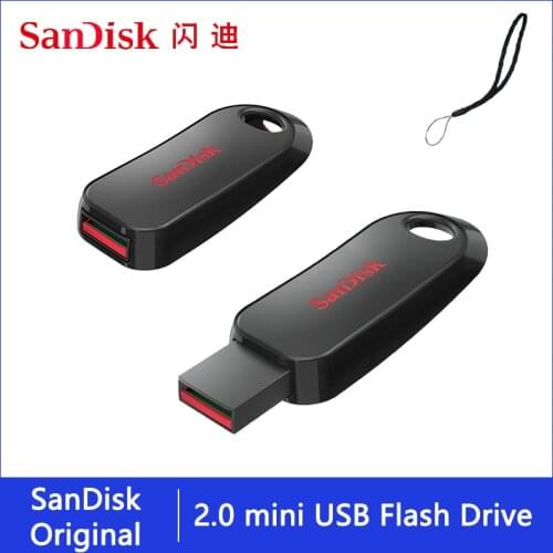Sandisk Pendrive 128gb 64gb 32gb 16gb Mini USB Flash Drive 32 64 128 16 GB Pen Drive 2.0 USB Stick Disk on Key Memory for Phone