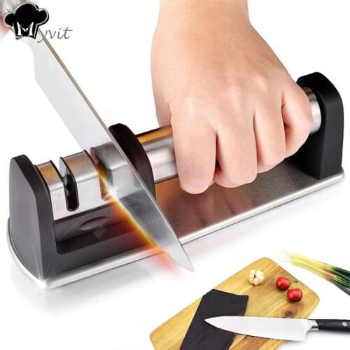 Knife Sharpener Kitchen Sharpening Stone Whetstone Grindstone Kitchen Knives Grinder Stone two Stages Kitchen Tools Householder