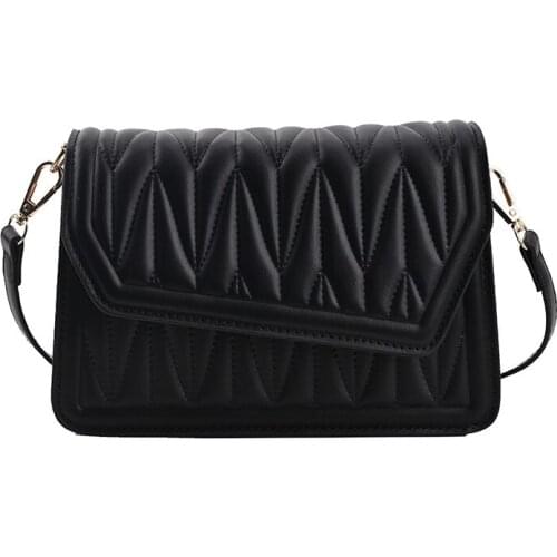 High-end Womens Bag 2021 New Fashion Western Style One-shoulder Messenger Small Bag Rhomboid Embroidery Thread Small Square Bag