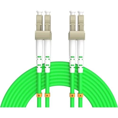 5Meters LC-LC Duplex 50/125 Multimode OM5 Fiber Optical Cable Green 40GB 100 Gigabit LC to LC Patch Cord Jumper