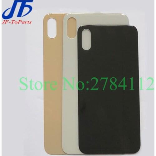 50Pcs With Wide Bigger camera hole Back Battery Glass Cover Replacement For iPhone X XR XS / XS MAX 8 Plus 8G Rear Housing Door