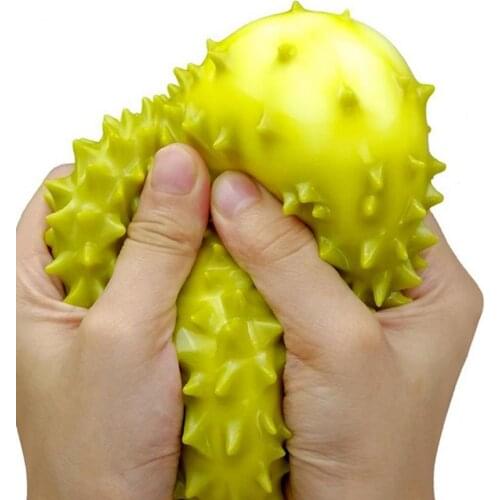 Kids Adults Anti-stress Toy Elastic Good Hand Feel Three-dimensional Durian Squeeze Finger Toy Stress Relief Toy for Relaxing
