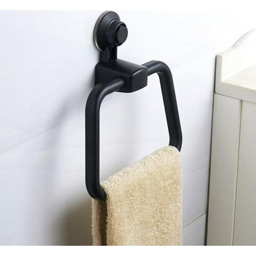 Vacuum Strong Suction cup towel ring kitchen Punch free No trace Towel hook Household Storage Shelf bathroom Towel Holder WF