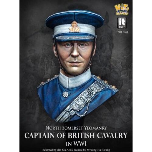 [Loong Way Miniatures] NutsPlanet Captain of British Cavalry, WW1 BUST Resin Miniature